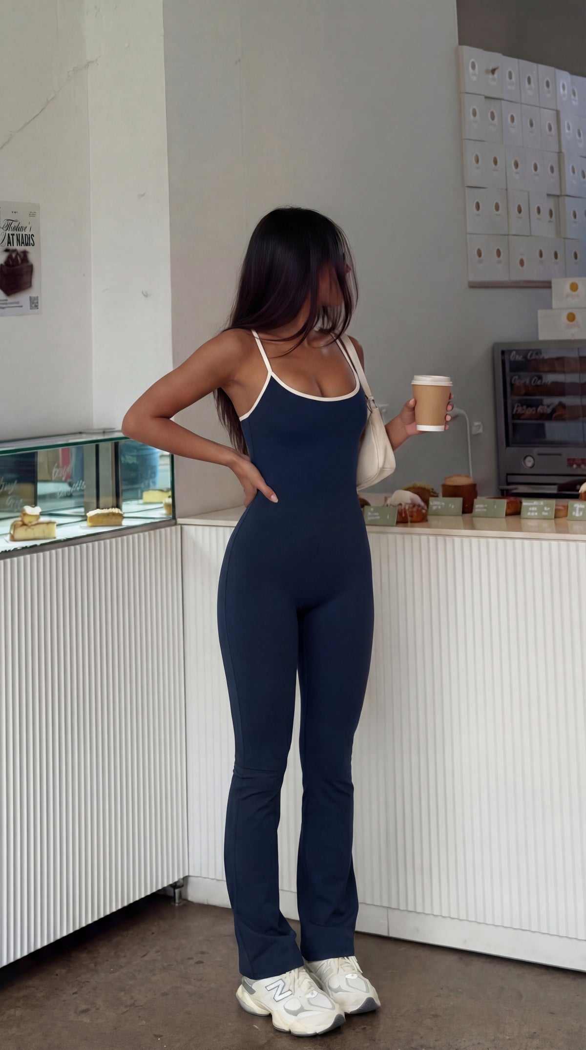 Contrast Flare Jumpsuit